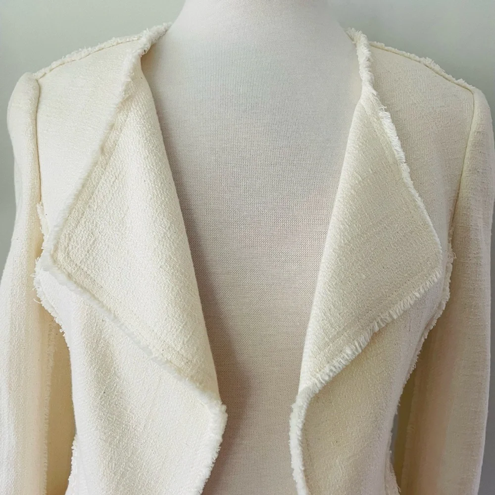 DEREK LAM 10 CROSBY COTTON BLEND CROPPED JACKET SIZE 6